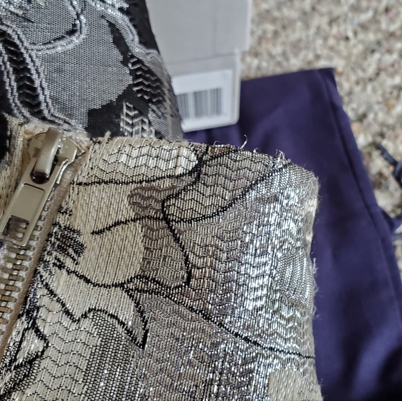 NIB POUR LA VICTOIRE Rickie Brocade Steel Grey High Heel Ankle Boots sz 10 - Picture 10 of 16